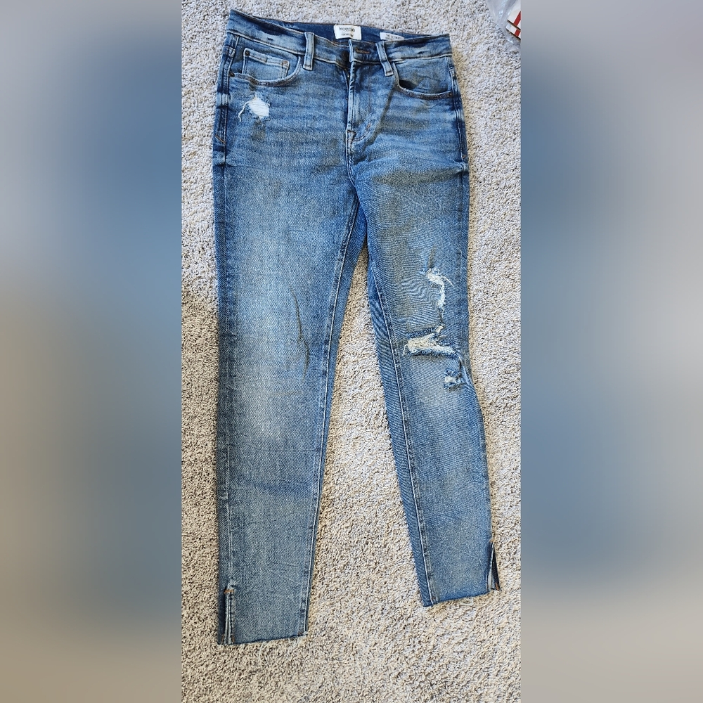 Kensie womens stretchy skinny leg jeans size 27 blue